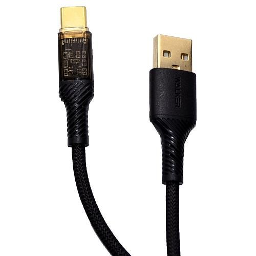 Кабель USB - TYPE-C WALKER C950 черный /max 3,3A/