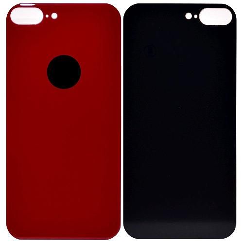 Стекло задней крышки совместим с iPhone 8 Plus красный /увеличенный вырез камеры/ 