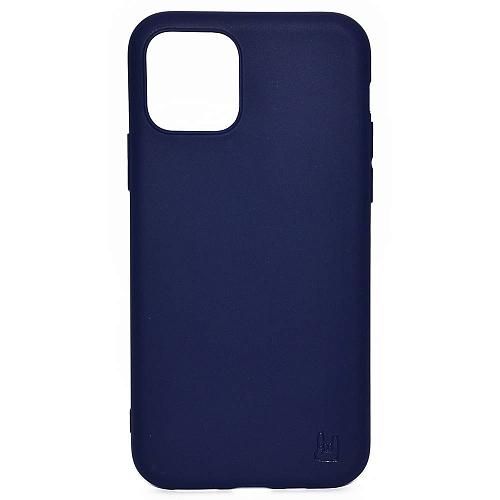 Чехол - накладка совместим с iPhone 11 Pro (5.8") YOLKKI Alma силикон матовый синий (1мм)