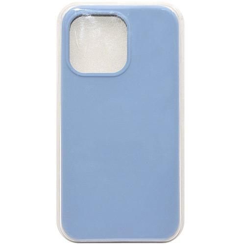 Чехол - накладка совместим с iPhone 13 Pro Max (6.7") "Soft Touch" пыльно-голубой 44 /с логотипом/