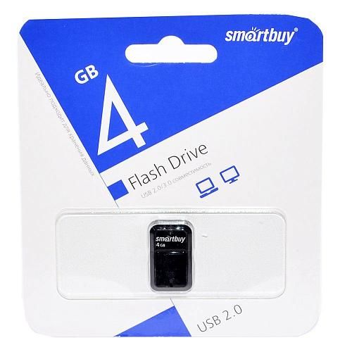 4GB USB 2.0 Flash Drive SmartBuy Art черный (SB4GBAK)
