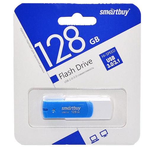 128GB USB 3.0 Flash Drive SmartBuy Diamond синий (SB128GBDB-3)