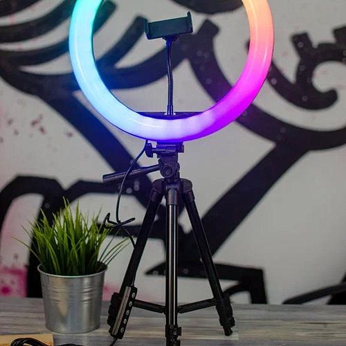 Кольцевая лампа 33см RGB