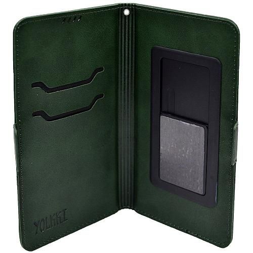 Чехол - книжка универсальный 5,5" YOLKKI Wellington зеленый