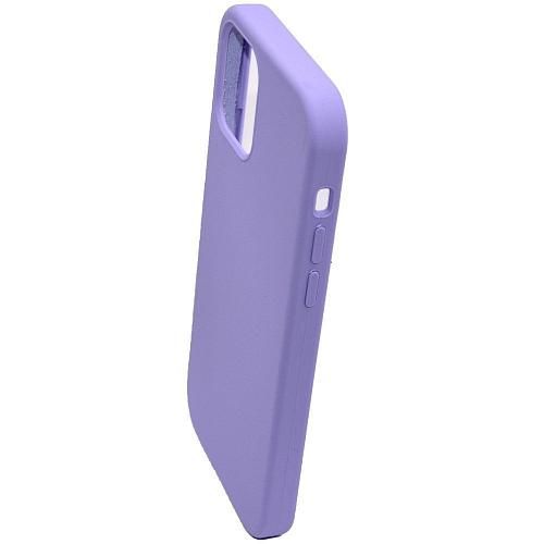 Чехол - накладка совместим с iPhone 12 (6.1") "Soft Touch" сиреневый /без лого/