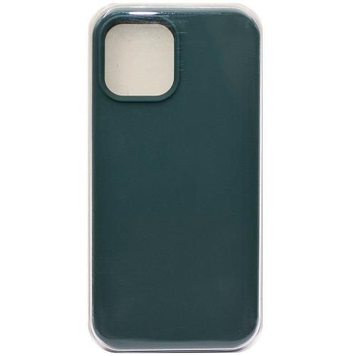 Чехол - накладка совместим с iPhone 12/12 Pro (6.1") "Soft Touch" сине-зеленый 60 /с логотипом/