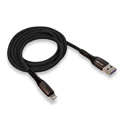 Кабель USB - Lightning 8-pin WALKER C920 черный (1м)