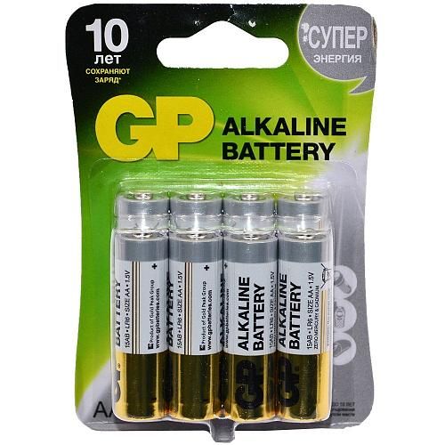 Батарейка AA LR6 алкалиновая GP Super (блистер/8шт)