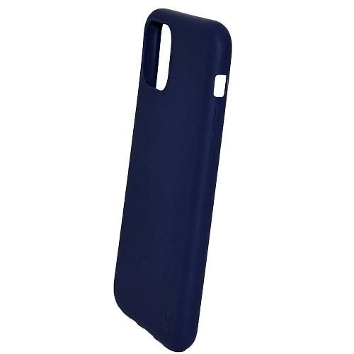 Чехол - накладка совместим с iPhone 11 Pro Max (6.5") YOLKKI Alma силикон матовый синий (1мм)