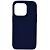Чехол - накладка совместим с iPhone 14 Pro YOLKKI Alma силикон матовый синий (1мм)