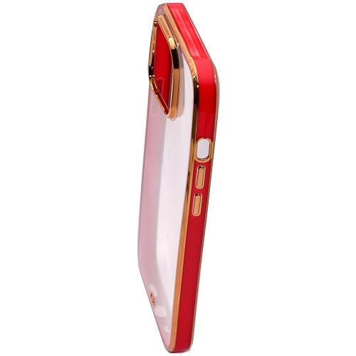 Чехол - накладка совместим с iPhone 13 Pro (6.1") "Swank" силикон красный
