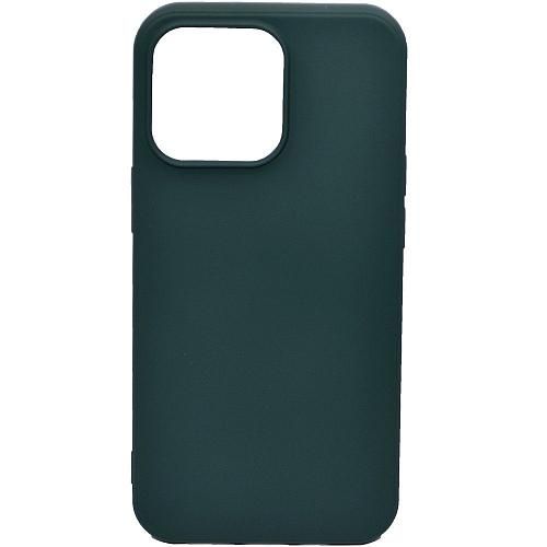 Чехол - накладка совместим с iPhone 13 Pro (6.1") YOLKKI Rivoli силикон темно-зеленый 