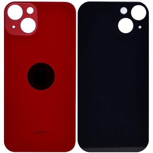 Стекло задней крышки совместим с iPhone 13 mini красный /увеличенный вырез камеры/ 