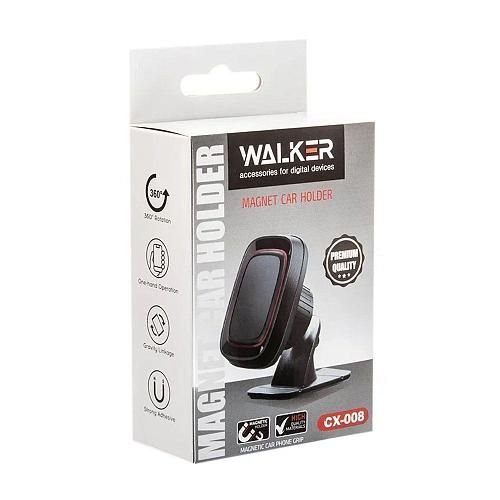 Автодержатель для телефона на панель (с магнитом) WALKER CX-008 черный