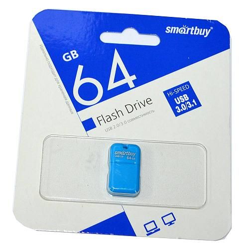 64GB USB 3.0 Flash Drive SmartBuy Art синий (SB64GBAB-3)