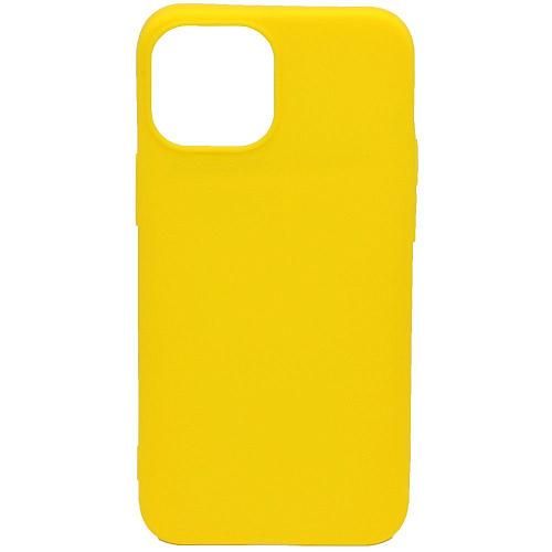 Чехол - накладка совместим с iPhone 13 mini (5.4") YOLKKI Alma силикон матовый желтый (1мм)