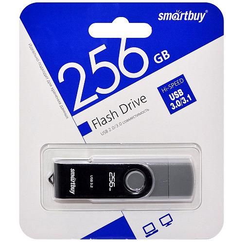 256GB USB 3.0/3.1 Flash Drive SmartBuy Twist Dual Type-C/Type-A (SB256GB3DUOTWK)