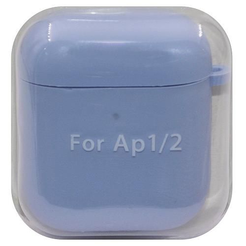 Чехол для AirP 1/2 "Soft Touch" силикон светло-голубой