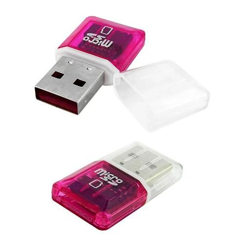 Картридер Micro SD - USB WALKER WCD-04 /цвет в ассортименте/