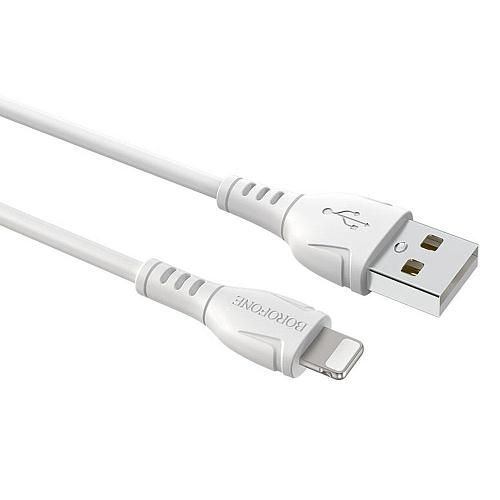 Кабель USB - Lightning 8-pin BOROFONE BX51 белый (1м)