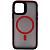 Чехол - накладка совместим с iPhone 12 Pro (6.1") "Mystery" с Magsafe пластик+силикон красный