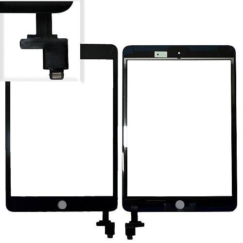 Тачскрин (Сенсор дисплея) совместим с iPad mini 3 (с разъемом) черный