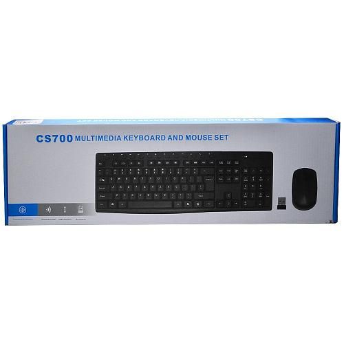 Набор беспроводной CS700 (клавиатура + мышь) черный