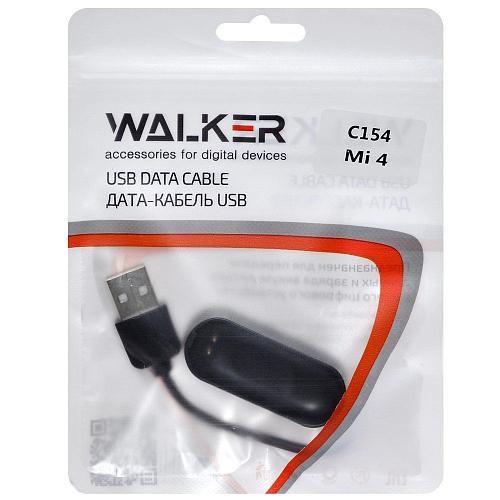 Зарядный кабель [совм. с Xiaomi Mi Band 4] WALKER C154 черн.