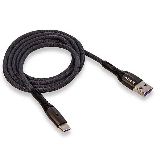 Кабель USB - TYPE-C WALKER C920 серый (1м) /3,1A/