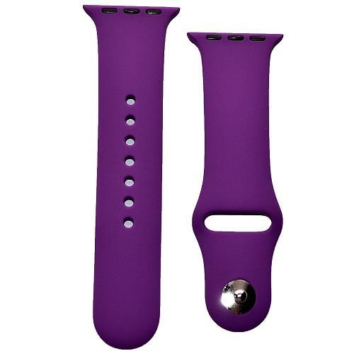 Ремешок совместим с Apple Watch (38/40/41 мм) силикон SM фиолетовый
