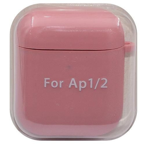 Чехол для AirP 1/2 "Soft Touch" силикон светло-розовый