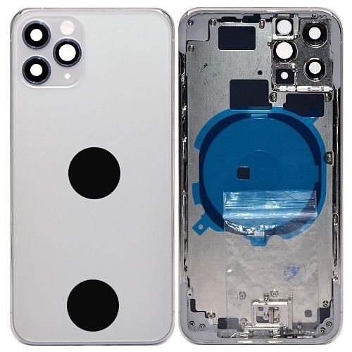 Задняя крышка совместим с iPhone 11 Pro High Quality серебро