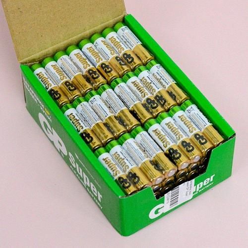 Батарейка AAA LR03 алкалиновая GP Super (коробка 96шт)