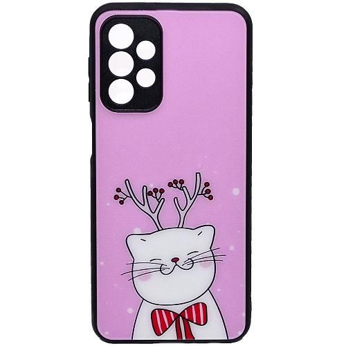 Чехол - накладка совместим с Samsung Galaxy A23 4G "Glass" Mood Вид 07
