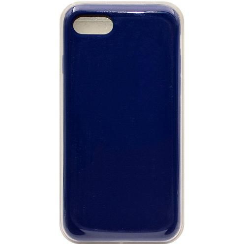 Чехол - накладка совместим с iPhone 7/8/SE "Soft Touch" темно-синий 20 /с логотипом/