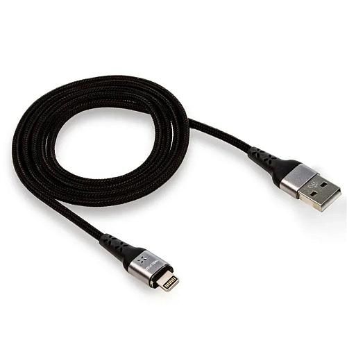 Кабель USB - Lightning 8-pin WALKER C970 (магнитный) черный (1м)