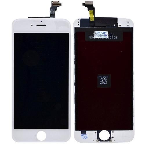 Дисплей совместим с iPhone 6 + тачскрин + рамка белый BOE