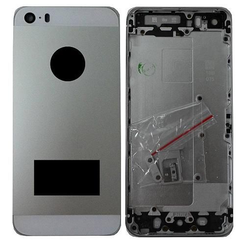 Задняя крышка совместим с iPhone 5S High Quality серебро AA
