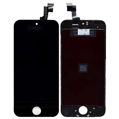 Дисплей совместим с iPhone 5S/SE + тачскрин + рамка черный Xiongmao AA