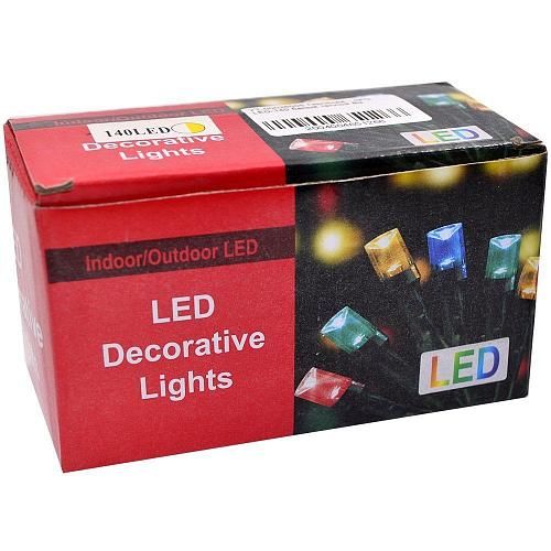 Гирлянда - нить LED-140 белый теплый 8м