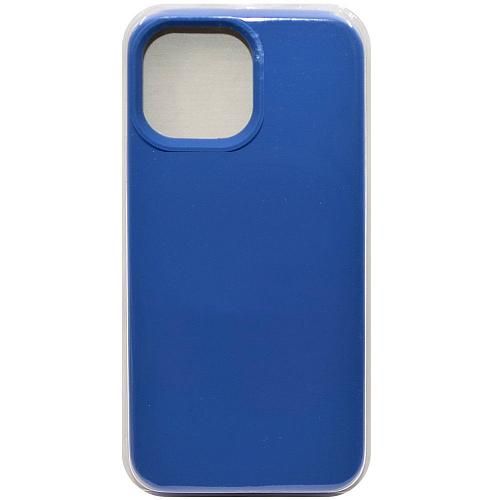 Чехол - накладка совместим с iPhone 15 Pro Max "Soft Touch" синий 43 /с логотипом/