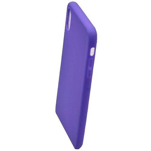 Чехол - накладка совместим с iPhone Xs Max YOLKKI Alma силикон матовый сиреневый (1мм)