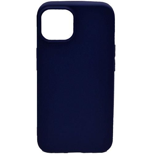 Чехол - накладка совместим с iPhone 14 (6.1") YOLKKI Alma силикон матовый синий (1мм)