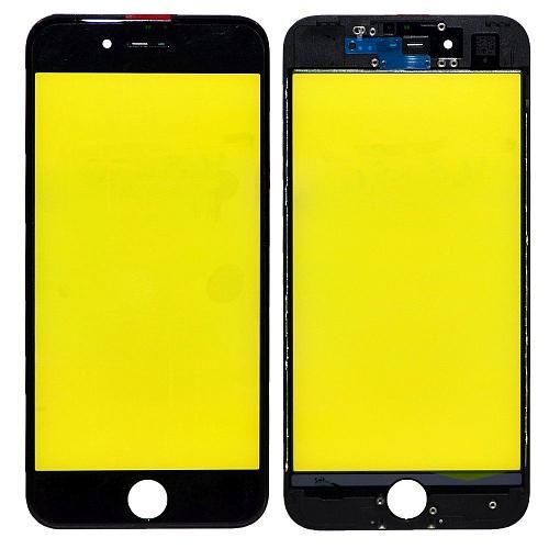 Стекло совместим с iPhone 7 + рамка черный (олеофобное покрытие) orig Factory