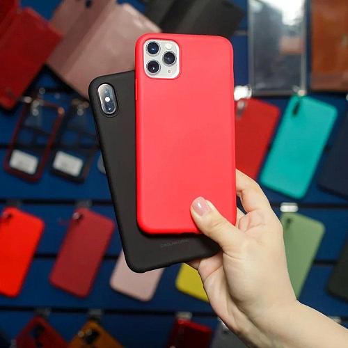 Чехол - накладка совместим с Huawei P40 MOLAN CANO Jelly силикон красный
