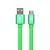 Кабель USB - micro USB YOLKKI Trend 01 зеленый (1м) /max 2A/