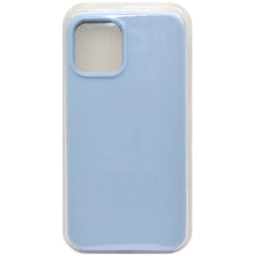 Чехол - накладка совместим с iPhone 12/12 Pro (6.1") "Soft Touch" пыльно-голубой 44 /с логотипом/