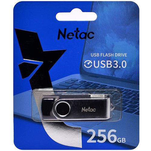 256GB USB 3.0 Flash Drive NETAC U505 черный/серебро (NT03U505N-256G-30BK)