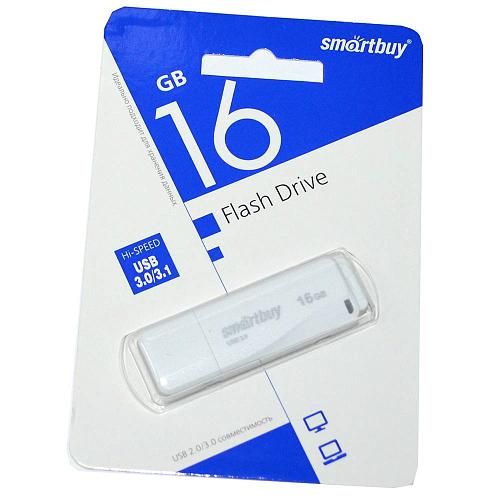 16GB USB 3.0 Flash Drive SmartBuy LM05 белый (SB16GBLM-W3)