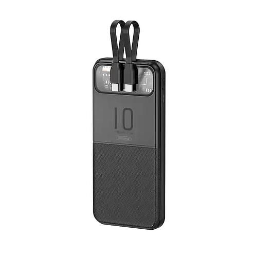Аккумулятор внешний 10000mA REMAX Stervui RPP-619 (USB выход 2,1A, USB-C, QC 3.0, PD 20W+22.5W) черный